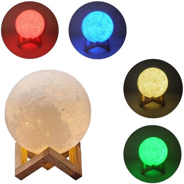 Luminária Lua Cheia 3D
