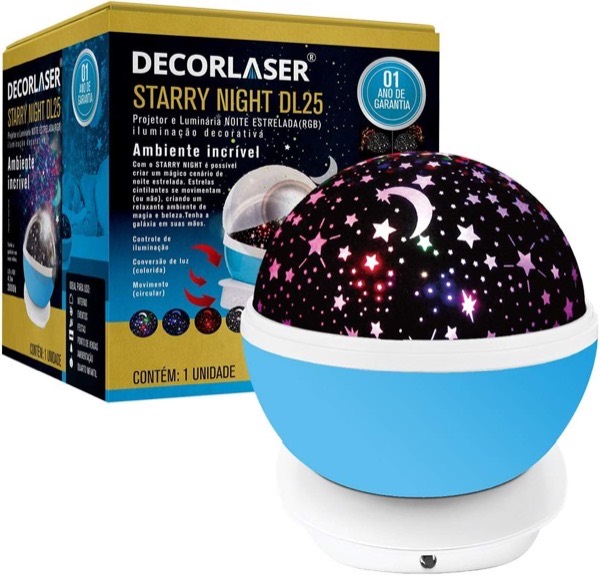Projetor de Estrelas Starry Night RGB